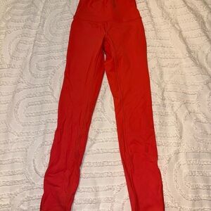 Vibrant Coral Lululemon Leggings